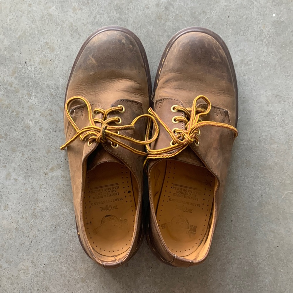 Dr. Marten’s Made in England brown low tops